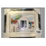 FRAMED LITHOGRAPH CROSSROADS..20X23..VALUE $500.00