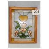 FRAMED STAINED GLASS...14X18