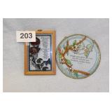 2 STAINED GLASS PIECES...7X10,10"