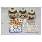 CANISTER SET & 2 HOT PLATES