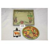 2 TRAYS, HOT PLATE 18 X 14