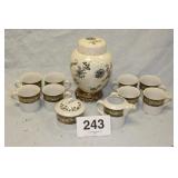 GINGER JAR, 8 CUPS, SUGAR & CREAMER