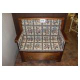 HALL BENCH W/STORAGE 18 X 36 1/2