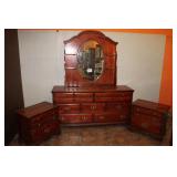 DRESSER & 2 NIGHT STANDS