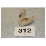 SWAN STAMPED FENTON SIGNED D ANDERSON