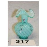 VASE STAMPED DAN FENTON, SIGNED JK SINDLER