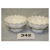 2 FENTON CANDLE HOLDERS