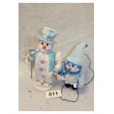 2 SNOWMEN, BOTH NEED CORDS