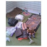 Rugs, sleeping bags, misc