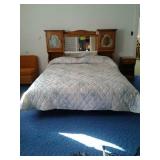 Queen bed and water bed frame