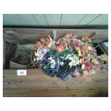FLOWERS, BASKET, ETC