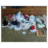 ASSORTED FABRIC, YARN, SEWING, ETC
