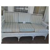 Wicker couch w/cushions