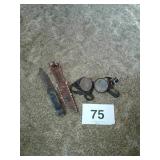 UTICA SPORTSMAN KNIFE & GOGGLES