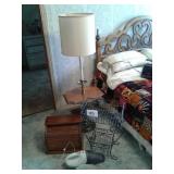B & D VAC, FLOOR LAMP/END TABLE, WIRE STAND,