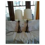 2 large table lamps