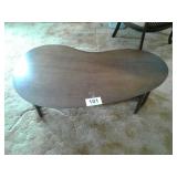 Kidney shaped coffee table
