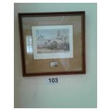 1984 research stamp print Bobwhite quail