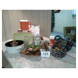 PYREX DISH, MISC KITCHEN ITEMS