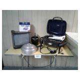OUTDOOR ELECTRIC GRILL, TV, TABLE, ETC