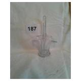 12 in tall glass basket