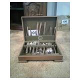 Tudor  flatware (62) with case