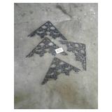 Wrought iron corner decorative trim