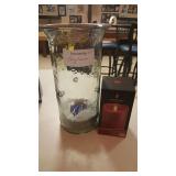 HURRICANE VASE & CANDLE DONATED BY