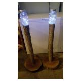 PAIR OF SOLAR LIGHTS DONATED BY DAVE & SHELL