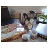 MISC HOLIDAY  DECOR, WAFFLE MAKER, RECORDS