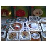 AVON COLLECTOR PLATES AND CHRISTMAS PLATTERS