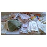 SHEETS, PILLOW CASES, PLACEMATS ETC..