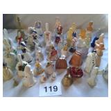 TOTE OF AVON PERFUME BOTTLES, BELLS, ETC..