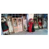 (9) PORCELAIN DOLLS IN ORIG BOXES