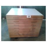 7 DRAWER MAP CABINENT 39" W X 35" D X 32 1/2" H