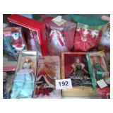LOT OF HOLIDAY BARBIES & DOLL COLLECTION
