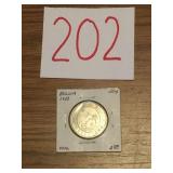 UNC SILVER 1939 BOLIVIA 50 CENT PC