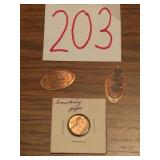 SMOKING PIPE LINCOLN CENT / LARRY BIRD