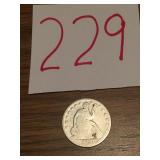 1857 NO RAYS US SILVER QUARTER PRE-CIVIL WAR