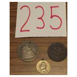 1861 US SILVER HALF DOLLAR CIVIL WAR