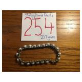 STERLING SILVER PEARL BRACELET...23.7 GRAMS