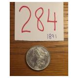 NICE!!! 1891 MORGAN SILVER DOLLAR