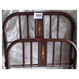 TWIN METAL HEADBOARD & FOOT BOARD