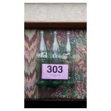 3 VINTAGE 10 OZ. COCA COLA BOTTLES