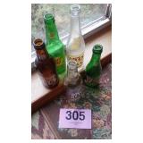 LOT OF 5 BEVERAGE BOTTLES