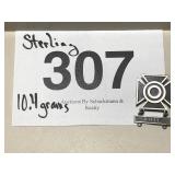STERLING RIFLE PIN...10.4 GRAMS