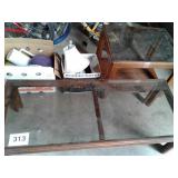 COFFEE TABLE, END TABLE, CHAIR, LAMPS, ETC.