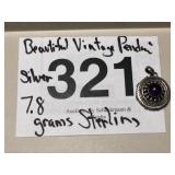 BEAUTIFUL VINTAGE PENDANT STERLING SILVER..7.8 GR