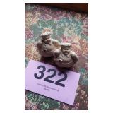 VTG. "FAT CHEF" SALT & PEPPER SET..MISSING PLUGS