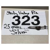 STERLING SILVER VINTAGE PIN....2.5 GR